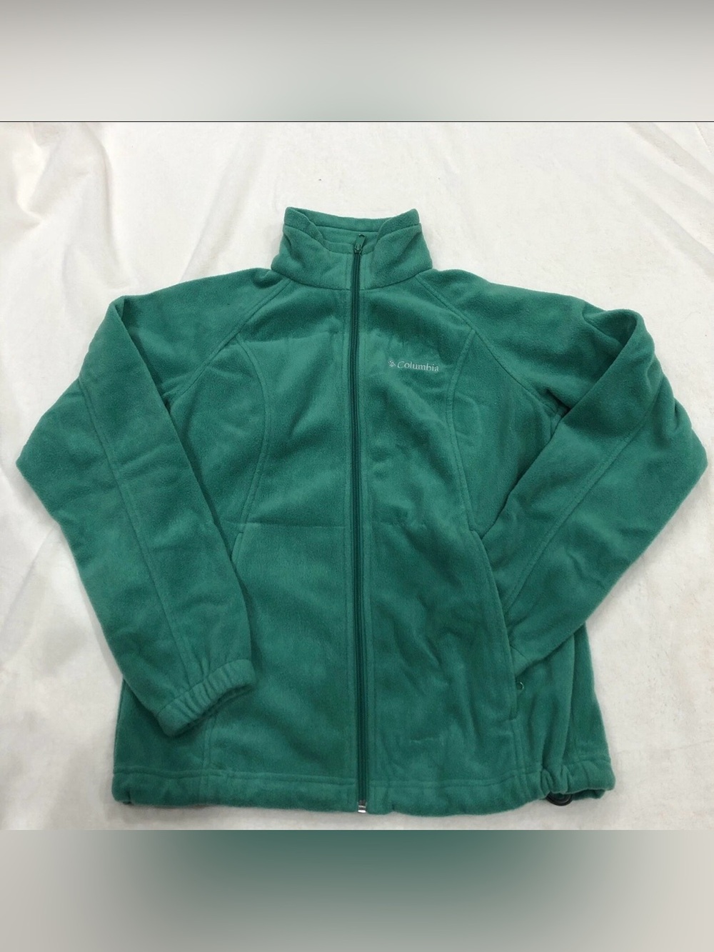 Columbia Green Full-Zip Fleece Jacket